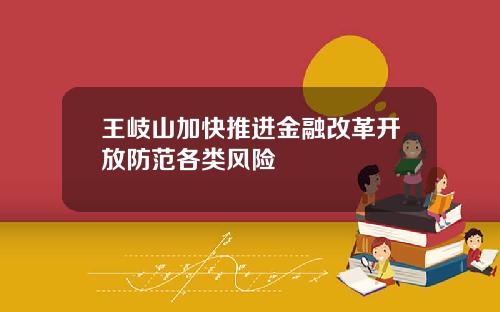 王岐山加快推进金融改革开放防范各类风险