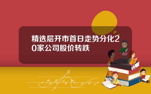 精选层开市首日走势分化20家公司股价转跌