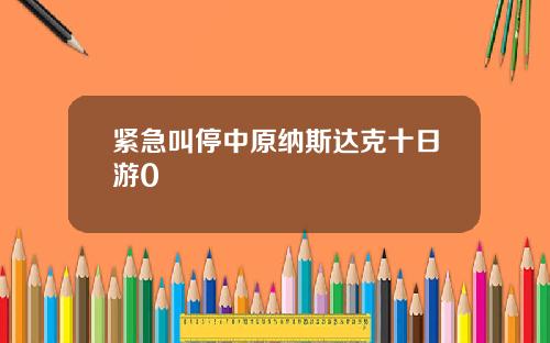 紧急叫停中原纳斯达克十日游0