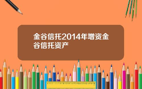 金谷信托2014年增资金谷信托资产