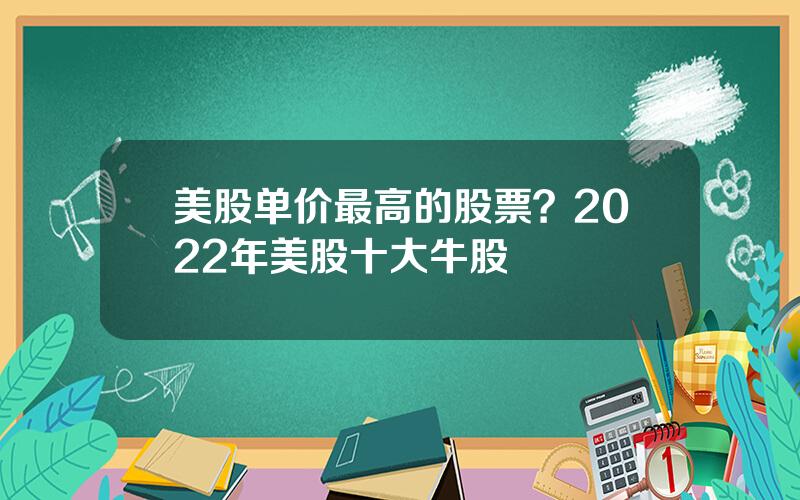 美股单价最高的股票？2022年美股十大牛股