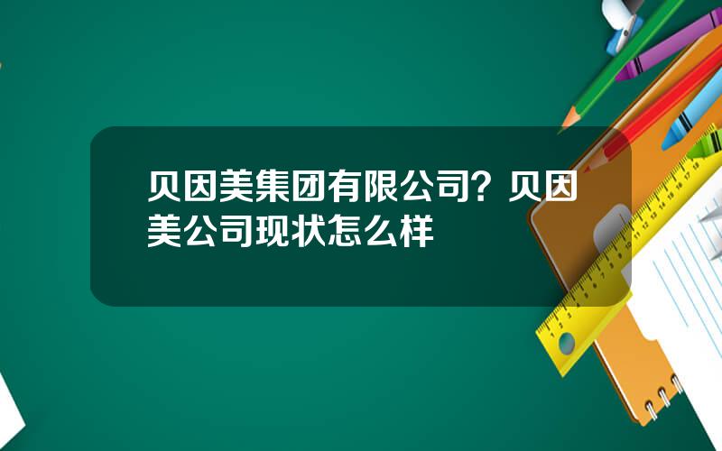 贝因美集团有限公司？贝因美公司现状怎么样